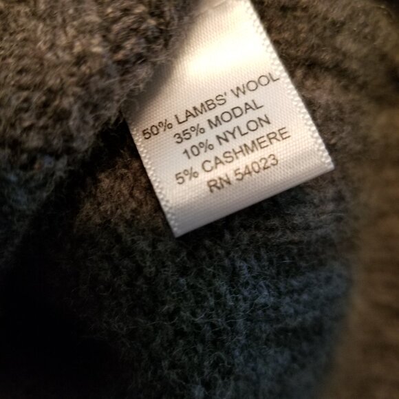 Banana Republic Wool & Cashmere Grey Cowl Neck Knit Sweater Dress * Ladies Small - Picture 9 of 9